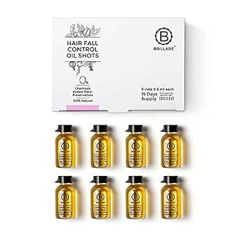 Brillare Hair Fall Oil Shots products available at D Squared Unisex Salon